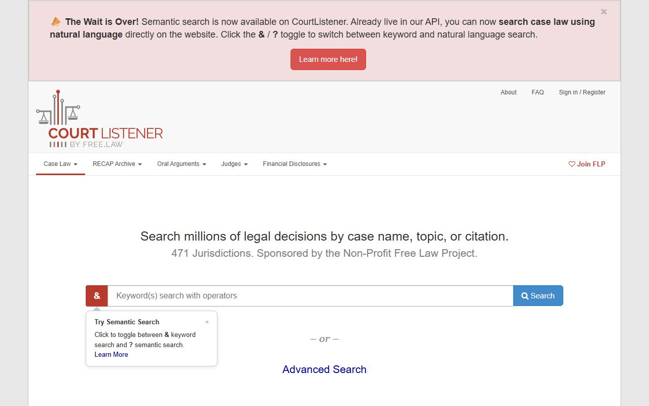 CourtListener free federal opinion search for Westchester County and the Supreme Court